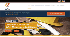 Desktop Screenshot of aacertification.com