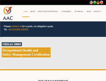 Tablet Screenshot of aacertification.com